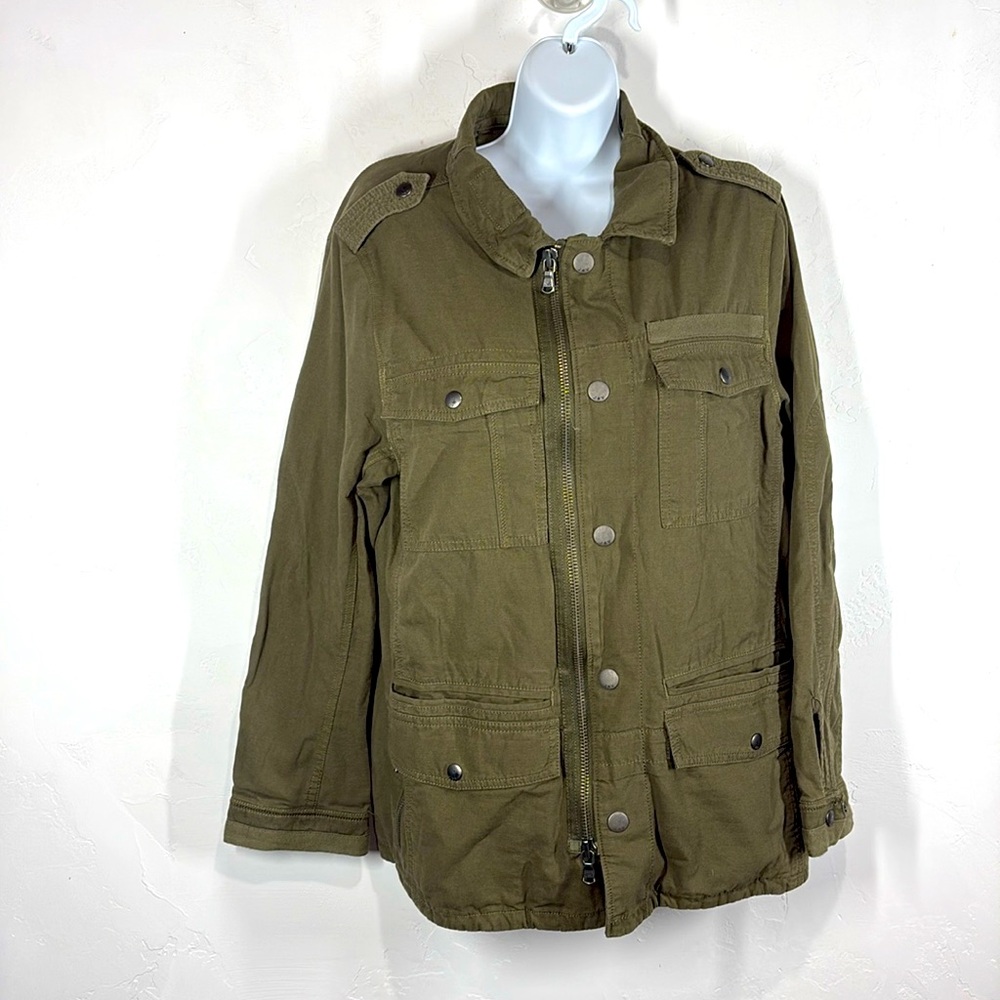 John Varvatos green jacket  with embroidered dragon size medium